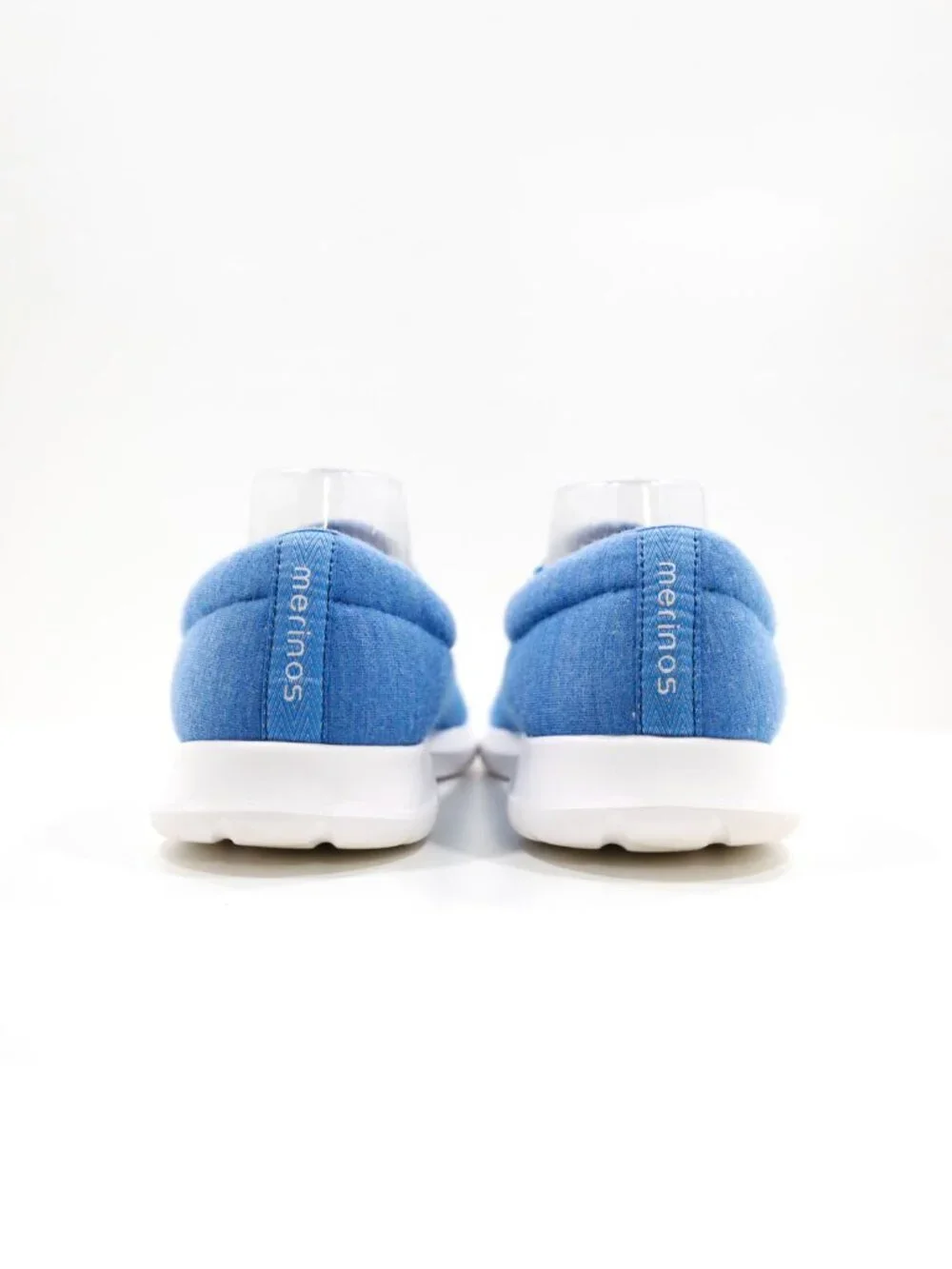 Merinos Blue Merino Wool Lightweight Slip On Comfort Sneakers - Men's 10/EU 43